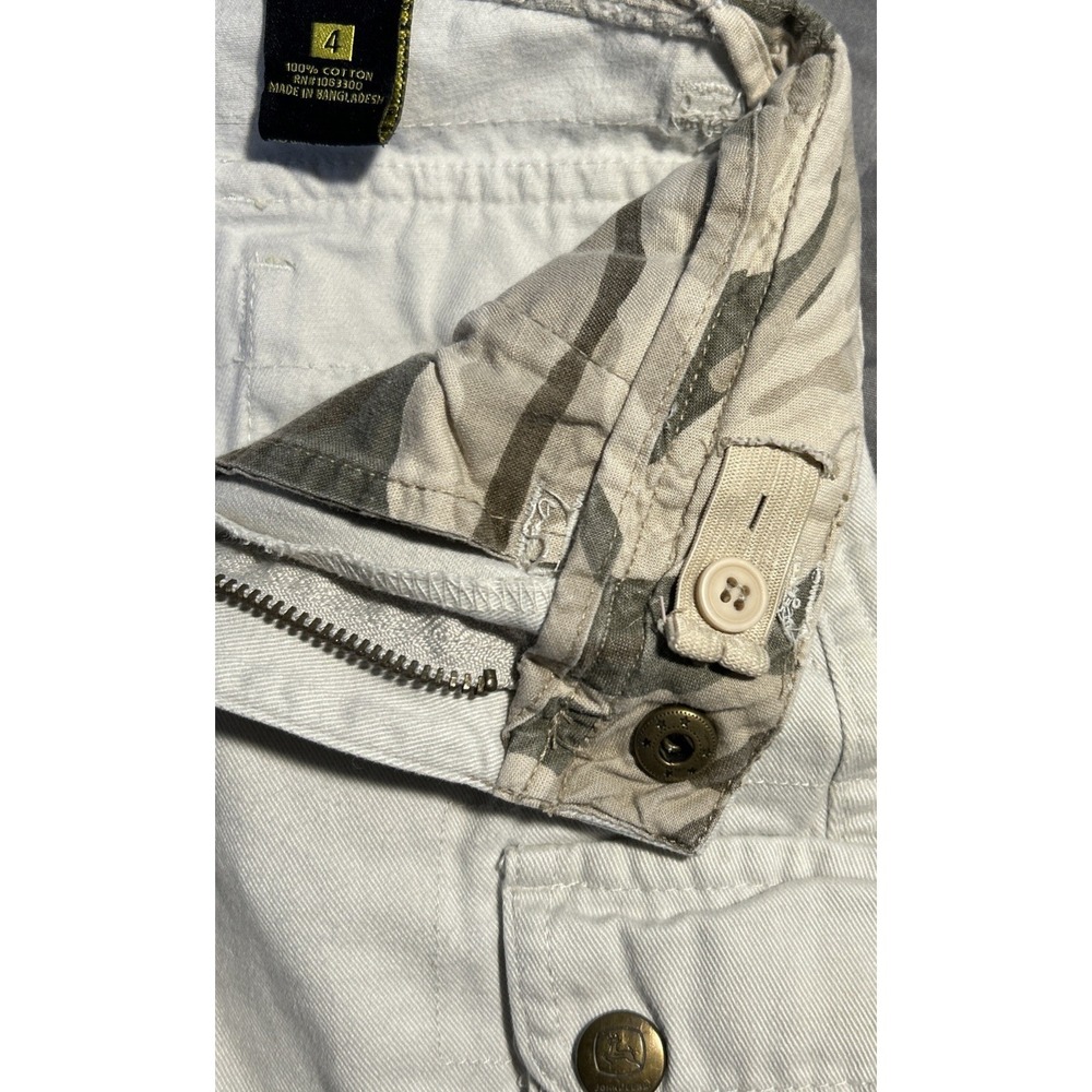 John Deere Kids Cargo Shorts Size 4 Beige - Picture 5 of 9